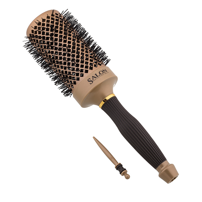 Термобрашинг Salon Professiona 98065HVDI Nano Style, керамический, прорезиненная ручка, зубцы - термостойкие нейлоновые штифты, вставка для отделени337-98065HVD Термобрашинг Salon Professiona 98065HVDI Nano Style, керамический, прорезиненная ручка, зубцы - термостойкие нейлоновые штифты, вставка для отделени337-98065HVDТермобрашинг Salon Professiona 98065HVDI Nano Style, керамический, прорезиненная ручка, зубцы - термостойкие нейлоновые штифты, вставка для отделени