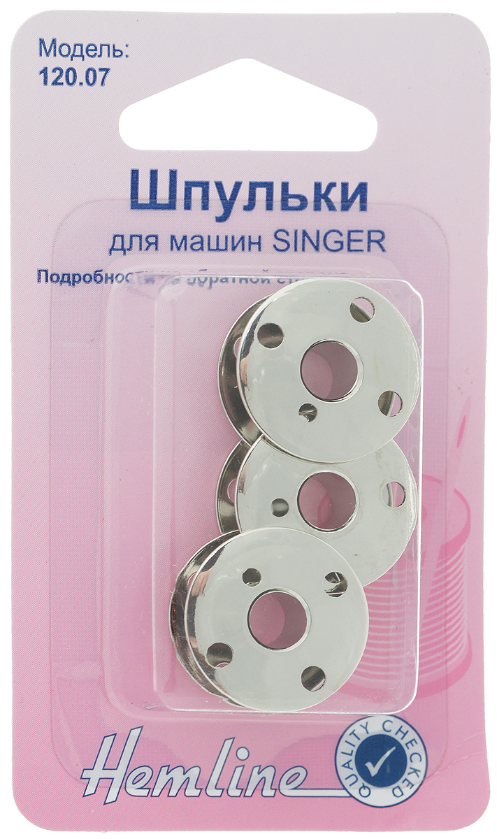 Шпульки Hemline, для швейных машин Singer, 3 шт120.07 Шпульки Hemline, для швейных машин Singer, 3 шт120.07Шпульки Hemline, изготовленные из стали, подходят к большинству машин Singer с верхней загрузкой шпулек, кроме моделей с автоматической загрузкой шпулек.Размер шпульки: 2,1 х 2,1 х 1 см.