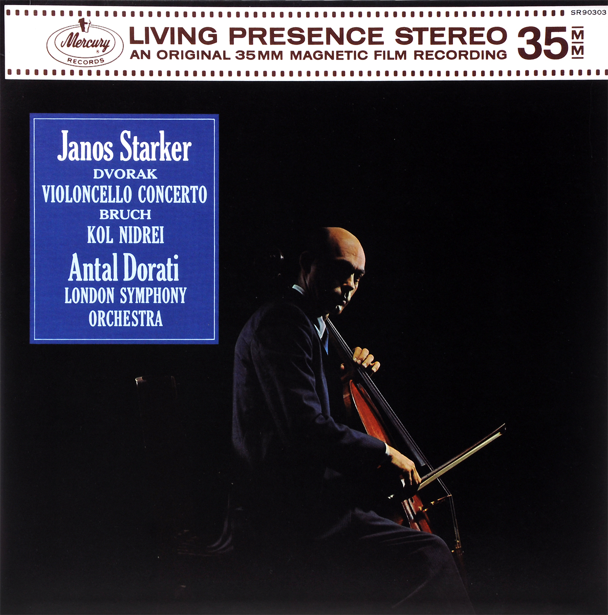 Janos Starker, Antal Dorati, London Symphony Orchestra. Dvorak. Cello Concerto / Bruch. Kol Nidrei (LP)