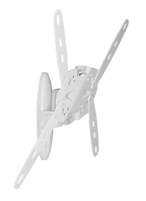 Holder LCDS-5025М, White кронштейн для ТВLCDS-5025М, белый Holder LCDS-5025М, White кронштейн для ТВLCDS-5025М, белыйКрепление для ТВ и мониторов Holder LCDS-5025 отличается конструкцией, предусматривающей наклонно-поворотный механизм регулировки. Настройка поворота возможна как вверх-вниз, так и по оси. За регулировку отвечают три отдельных шарнира.