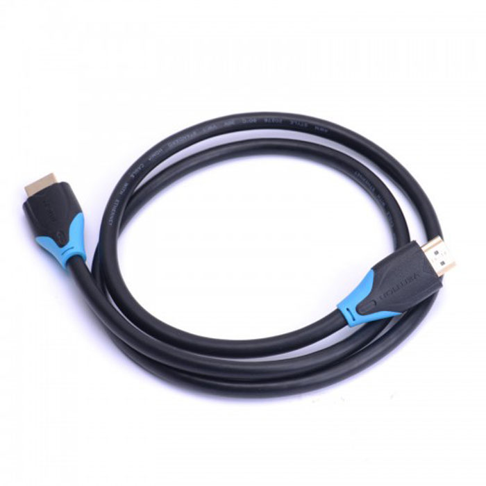 Vention High speed v1.4 with Ethernet 19M/19M, Black кабель HDMI (1 м)VAA-B01-L100 Vention High speed v1.4 with Ethernet 19M/19M, Black кабель HDMI (1 м)VAA-B01-L100Цифровой кабель Vention предназначен для подключения источника видеосигнала и устройства отображения. Канал Ethernet позволяет нескольким устройствам работать в сети Ethernet без необходимости подключения дополнительных проводов, а также напрямую обмениваться контентом, на скорости до 100 Мбит/сек.. Кабель имеет пропускную способность до 10,2 Гб/сек, 3D-возможности, а также поддержку более чем 8 каналов аудио. Наличие обратного канала аудио устраняет необходимость в отдельном проводе для передачи звука в ресивер с телевизора или другого устройства, которое является одновременно источником аудио и видео.Продукция соответствует следующим сертификатам: RoHS, CE, FCC, TIA, ISOТип оболочки: ПВХ - экранированный (фольга)Сечение жилы: 30 AWG