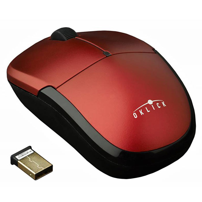 Oklick 575SW+, Red мышь857022 Oklick 575SW+, Red мышь857022Компактная беспроводная мышь Oklick 575SW+ является оптимальным выбором для работы на ноутбуке. Мышь подключается к ПК с помощью миниатюрного USB-приемника, автоматически, без необходимости установки драйверов. Пользователю предоставляется возможность переключения между тремя уровнями разрешения (600/1000/1600 dpi), позволяя выбрать наиболее оптимальный для комфортной работы на компьютере или ноутбуке. Oklick 575SW+ поставляется в трех вариантах расцветки, имеет специальный слот для USB-приемника, что позволяет избежать его потерю. Оптическая мышь Oklick 575SW+ работает от 1 батарейки типа АА (входит в комплект), радиус действия составляет до 10 м, а ресурс нажатий около 5000000.