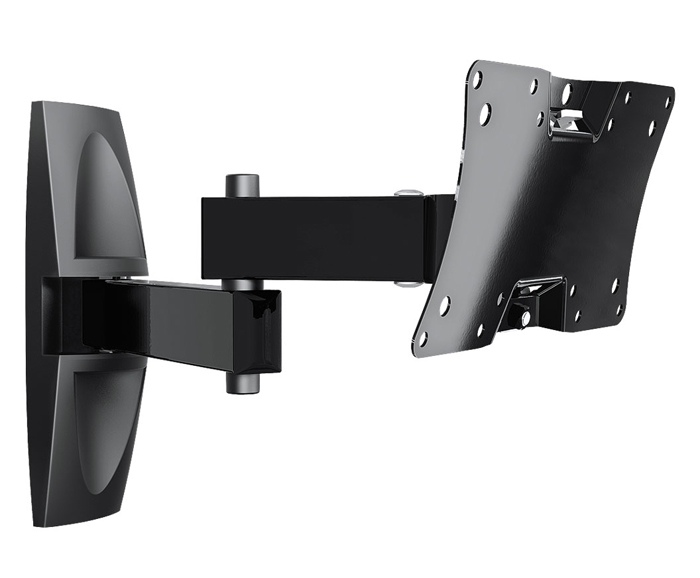 Holder LCDS-5064М, Black Gloss кронштейн для ТВLCDS-5064М, черный глянец Holder LCDS-5064М, Black Gloss кронштейн для ТВLCDS-5064М, черный глянецАнтибликовый кронштейн для телевизора Holder LCDS-5064М обладает функцией наклона вверх на 20 градусов или вниз на 20 градусов, которая обеспечивает комфортный просмотр без бликов. Наклон избавляет от отблесков солнца и ламп. Цвет конструкции – черный, пристенный крепежный элемент. Телевизор может находиться на расстоянии от стены от 65 до 510 мм. Максимальная диагональ экрана телевизора – 32”, минимальная – 12”. Кронштейн выдерживает вес не более 30 кг. Угол поворота - 350 градусов. Механизм можно без труда установить и выровнять самостоятельно, т. к. в комплект входят все необходимые крепежи и инструкция по монтажу. Материал изготовления: металл ГОСТ 1050-80.