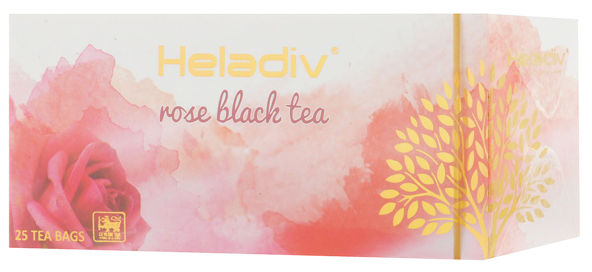 Heladiv Rose чай черный в пакетиках с ароматом розы, 25 шт4791007008538 Heladiv Rose чай черный в пакетиках с ароматом розы, 25 шт4791007008538Сочетание элитного цейлонского чая Heladiv с насыщенным ароматом розы подарит вам незабываемое ощущение легкости. Напиток обладает приятным вкусом, насыщенным ароматом розы и сочным настоем.