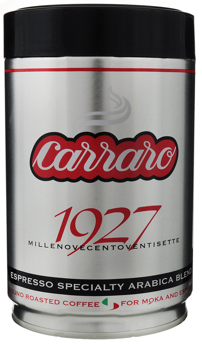 Carraro 1927 Arabica 100% кофе молотый, 250 г8000604900074 Carraro 1927 Arabica 100% кофе молотый, 250 г8000604900074Carraro 1927 Arabica 100% - ароматный вкус сладости для изысканных гурманов. Эта смесь арабики, которая представляет собой максимум с точки зрения аромата и тонкости вкуса - визитная карточка фабрики. Напиток - плод постоянных исследований и очень тщательной обработки, он создан для самых изысканных ценителей!