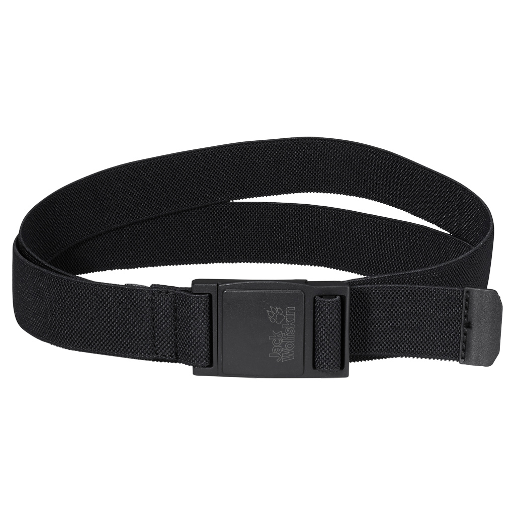 Ремень Jack Wolfskin Stretch Belt, цвет: черный. 8001761-6000. Размер универсальный