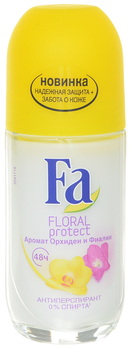 FA Дезодорант роликовый женский Floral Protect Орхидея & Фиалка, 50 мл120838006 FA Дезодорант роликовый женский Floral Protect Орхидея & Фиалка, 50 мл120838006Откройте для себя парфюмерную революцию в дезодорантах!Надежная део-защита и раскрытие аромата орхидеи и фиалки на протяжении всего дня. - Эффективная защита против пота и запаха- Ощущение свежести в течение всего дня- Защита против пятен- Бережное воздействие на кожу - Протестировано дерматологами