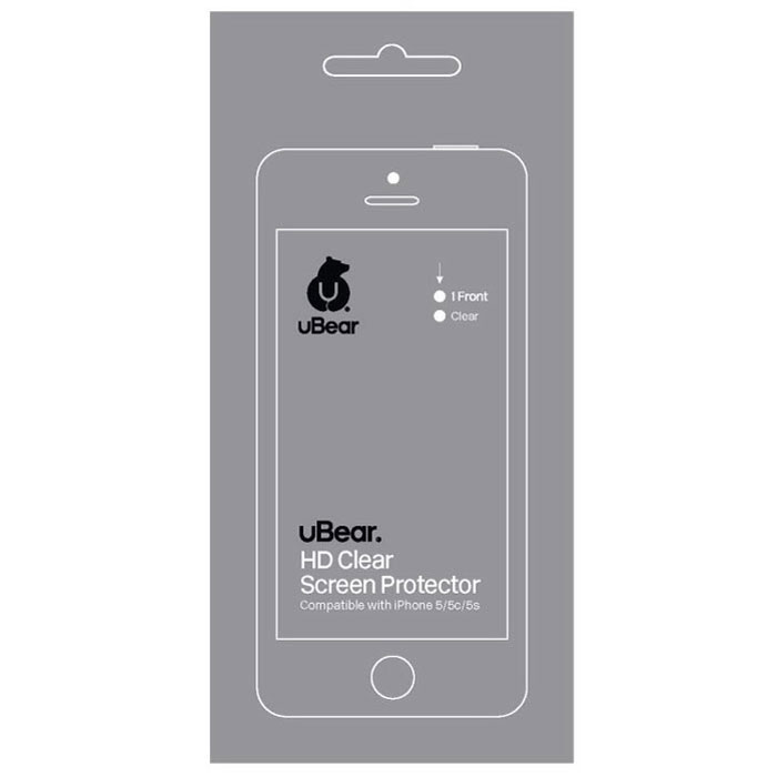 uBear защитная пленка для iPhone 5/5s, прозрачнаяSP01CL01-I5 uBear защитная пленка для iPhone 5/5s, прозрачнаяSP01CL01-I5Прозрачная защитная пленка uBear для iPhone 5/5s - одна из немногих пленок на рынке с твердостью 4H, что обеспечивает отличную защиту экрана вашего устройства от царапин. Инновационное покрытие гарантирует отсутствие отпечатков пальцев. Пленка не препятствует прохождению сенсорного сигнала.