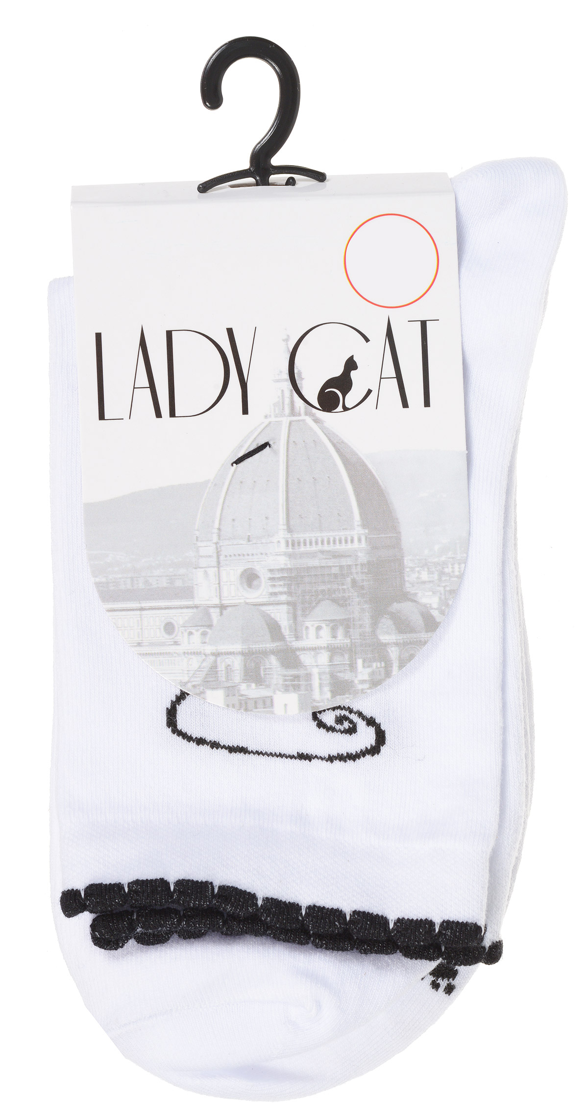 Носки женские Lady Cat, цвет: белый. М 3000. Размер 38/40М 3000 Носки женские Lady Cat, цвет: белый. М 3000. Размер 38/40М 3000Женские носки Lady Cat изготовлены из хлопка с добавлением полиамида и лайкры. Материал мягкий и приятный на ощупь, хорошо пропускает воздух.Резинка на носках мягко облегает ногу, не сдавливая ее, благодаря чему вам будет комфортно и удобно.Женские всесезонные носочки с забавным рисунком кошки станут отличным дополнением к вашему гардеробу.