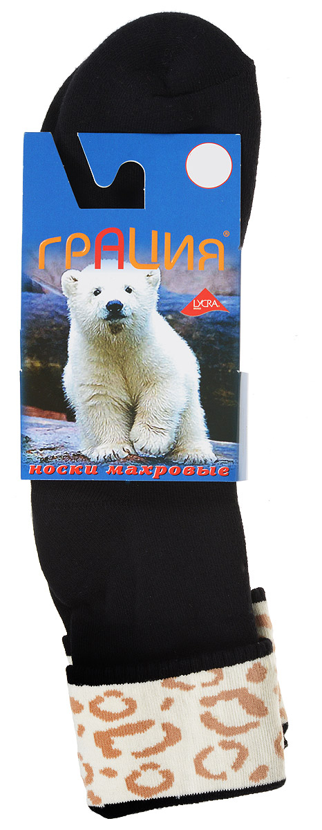 Носки женские Грация, цвет: черный, молочный, бежевый. М 1081. Размер 1 (35/37)М 1081 Носки женские Грация, цвет: черный, молочный, бежевый. М 1081. Размер 1 (35/37)М 1081Теплые женские носки Грация, изготовленные из высококачественного комбинированного материала, очень мягкие и приятные на ощупь, позволяют коже дышать. Эластичная резинка плотно облегает ногу, не сдавливая ее, обеспечивая комфорт и удобство. Махровые носки со стандартным паголенком, который оформлен небольшим отворотом с ярким принтом.Удобные и комфортные носки великолепно подойдут к любой вашей обуви.