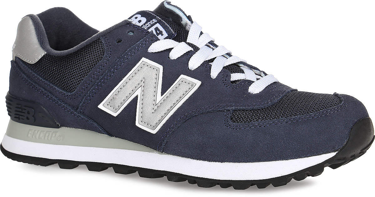Кроссовки мужские New Balance 574 Core, цвет: темно-синий. M574NN/D. Размер 8 (41,5)M574NN/D Кроссовки мужские New Balance 574 Core, цвет: темно-синий. M574NN/D. Размер 8 (41,5)M574NN/DСтильные мужские кроссовки 574 Core от New Balance заинтересуют вас своим дизайном с первого взгляда! Верх модели, выполненный из нейлона и натуральной замши, дополнен вставками из искусственной кожи. Модель оформлена по бокам светоотражающим логотипом бренда, на язычке - текстильной нашивкой, на заднике - светоотражающей вставкой с вышитым названием бренда. Классическая шнуровка надежно зафиксирует изделие на ноге. Стелька из материала ЭВА с текстильной поверхностью обеспечивает комфорт. Перфорация на стельке позволяет ногам дышать. Благодаря технологии Encap значительно снижается нагрузка на пятку и позвоночник. Рифление на подошве обеспечивает отличное сцепление с любой поверхностью. В комплект входит дополнительная пара шнурков контрастного цвета. Модные кроссовки покорят вас своим оригинальным дизайном и удобством!