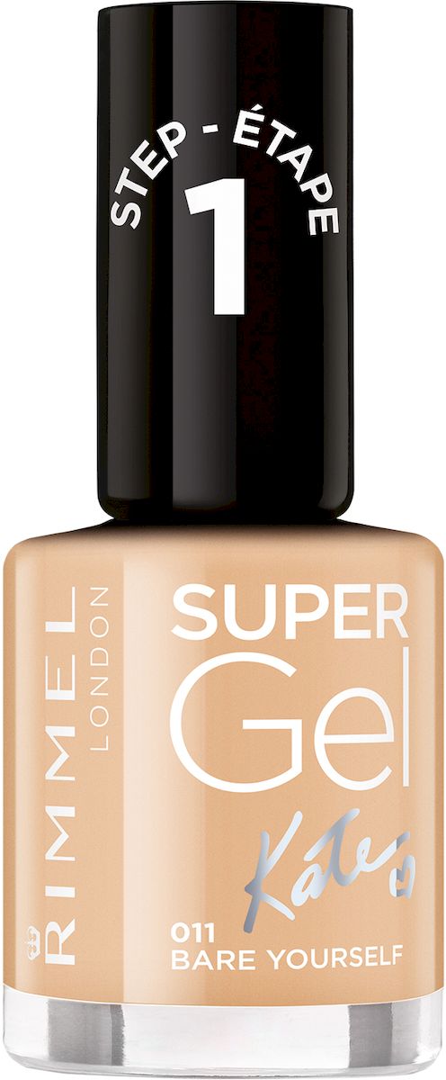 Rimmel Super Gel Kate nail polish Гель-лак для ногтей, тон 011 сливочный нюд, 12 мл34776273011 Rimmel Super Gel Kate nail polish Гель-лак для ногтей, тон 011 сливочный нюд, 12 мл34776273011Коллекция эксклюзивных оттенков от Кейт Мосс для еще более модного гелевого маникюра! STEP 17