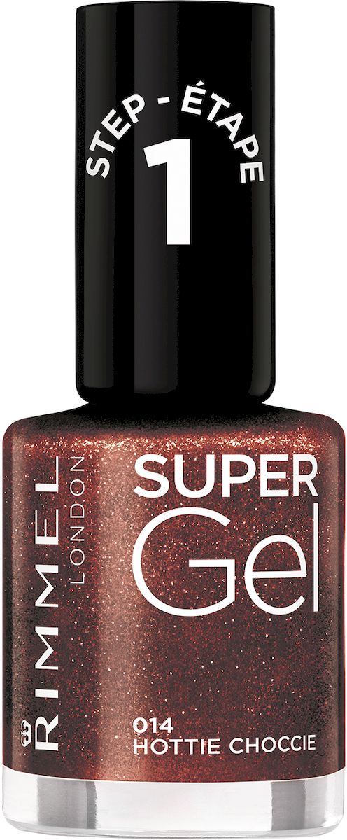 Rimmel Super Gel Nail polish Гель-лак для ногтей, тон 014 шоколадный с шиммером, 12 мл34776273014 Rimmel Super Gel Nail polish Гель-лак для ногтей, тон 014 шоколадный с шиммером, 12 мл34776273014Коллекция эксклюзивных оттенков от Кейт Мосс для еще более модного гелевого маникюра! STEP 2