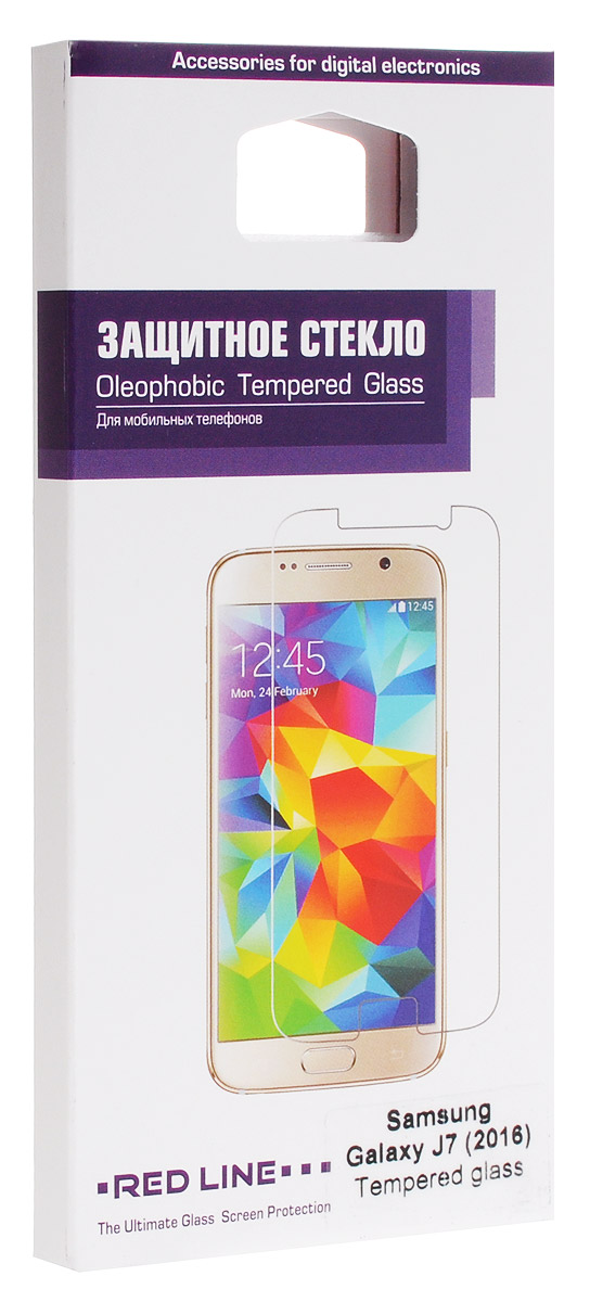 Red Line защитное стекло для Samsung Galaxy J7 (2016)УТ000008547 Red Line защитное стекло для Samsung Galaxy J7 (2016)УТ000008547Защитное стекло Red Line для Samsung Galaxy J7 (2016) предназначено для защиты поверхности экрана от царапин, потертостей, отпечатков пальцев и прочих следов механического воздействия. Оно имеет окаймляющую загнутую мембрану, а также олеофобное покрытие. Изделие изготовлено из закаленного стекла высшей категории, с высокой чувствительностью и сцеплением с экраном.