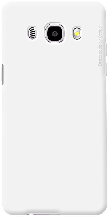 Deppa Air Case чехол для Samsung Galaxy J5 (2016), White83251 Deppa Air Case чехол для Samsung Galaxy J5 (2016), White83251Чехол Deppa Air Case для Samsung Galaxy J5 (2016) случай редкого сочетания яркости и чувства меры. Это стильная и элегантная деталь вашего образа, которая всегда обращает на себя внимание среди множества вещей. Благодаря покрытию soft touch чехол невероятно приятен на ощупь, поэтому смартфон не хочется выпускать из рук. Ультратонкий чехол (1 мм) повторяет контуры самого девайса, при этом готов принимать на себя удары - последствия непрерывного ритма городской жизни.Чехлы Deppa Air Case изготавливаются из высококачественного поликарбоната (PC) производства Вауеr, устойчивого к сколам, ударам и царапинам. Прочная поверхность чехла с покрытием soft touch обладает противоскользящим эффектом. Все функциональные отверстия чехла идеально подогнаны по размерам и местоположению, обеспечивая полный доступ к внешним портам, слотам и разъемам гаджета.