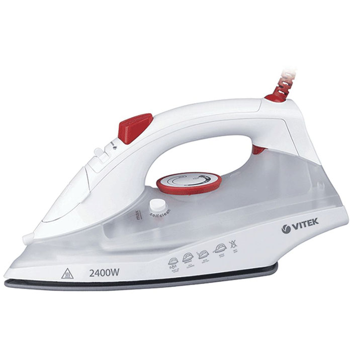 Vitek VT-1234(W) утюгVT-1234(W) Vitek VT-1234(W) утюгVT-1234(W)Современные бытовые приборы, предназначенные для ухода за одеждой, радуют нас своими поистине безграничными возможностями. Ультрагладкая подошва утюга Vitek VT-1234(W) из нержавеющей стали, с керамическим покрытием обеспечивают идеальное скольжение.Утюг Vitek VT-1234(W) превратит процесс глажки различных видов ткани в легкое и неутомительное занятие. Прибор обладает всеми необходимыми характеристиками для отличного результата: сухое глажение, отпаривание с регулировкой, функция разбрызгивания, возможность вертикального отпаривания. Модель оснащена функциями парового удара и самоочистки, а также индикатором нагрева и автоотключения.