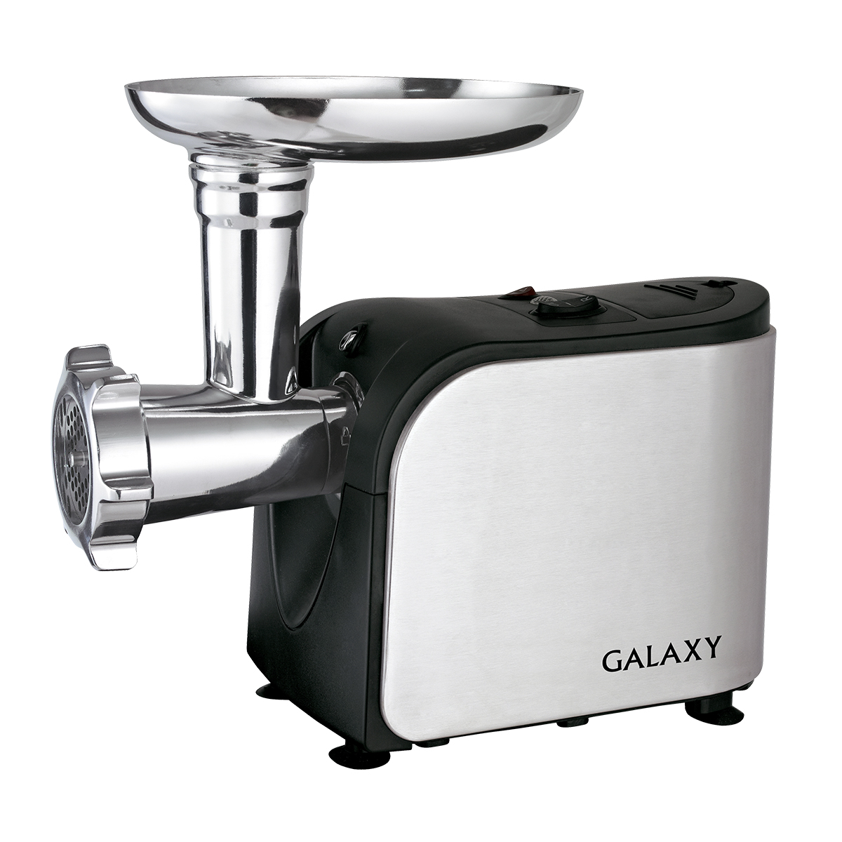 Galaxy GL 2404 мясорубка4630003362155 Galaxy GL 2404 мясорубка4630003362155Мясорубка Galaxy GL 2404 незаменимая вещь на кухне для хозяек. Долговечность мясорубки напрямую зависит от качества ее ножа. Недорогие штампованные ножи плохо режут продукты, затрудняя работу двигателя, и, тем самым, значительно сокращая срок ее эксплуатации.Усиленные литые ножи мясорубок GALAXY изготовлены по уникальной технологии точного литья и сохраняют безупречную остроту в течении нескольких лет даже при частом использовании.