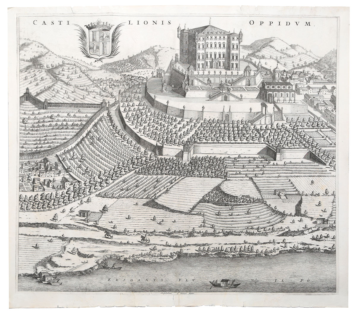 План города на реке По. Амстердам, XVII век