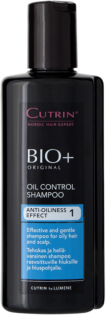 Cutrin Шампунь для жирных волос и кожи головы BIO+ Oil Control Shampoo, 200 мл14238 Cutrin Шампунь для жирных волос и кожи головы BIO+ Oil Control Shampoo, 200 мл14238Эффективно очищает жирные волосы и кожу головы, оказывает антибактериальный эффект. Ментол придает ощущение свежести. Подходит для ухода за окрашенными волосами.