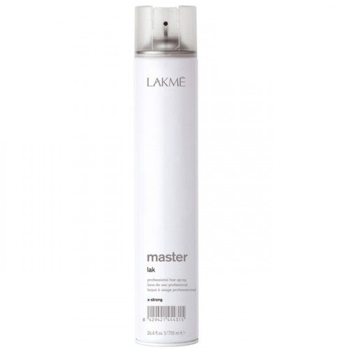 Lakme Лак для волос экстра сильной фиксации Lak X-Strong, 750 мл45431 Lakme Лак для волос экстра сильной фиксации Lak X-Strong, 750 мл45431Лак для волос экстра сильной фиксации Lakme Master Lak X - Strong - профессиональный лак для создания причесок из длинных волос, вечерних причесок и акцентирования прядей. Обеспечивает сильную фиксацию, не склеивая волосы. Предохраняет волосы от воздействия влаги и внешних агрессивных факторов. Легко удаляется при расчесывании. Не оставляет налета. Экономичен в использовании.