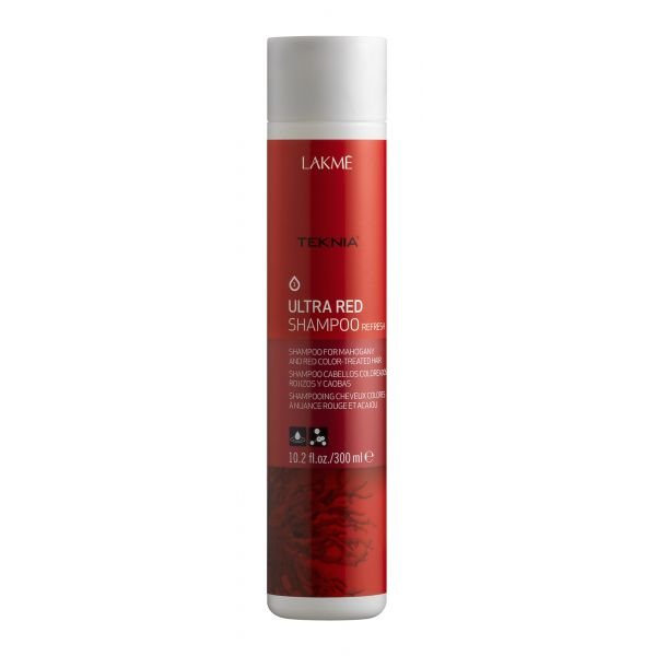 Lakme Шампунь для поддержания оттенка окрашенных волос Красный Shampoo, 300 мл47042 Lakme Шампунь для поддержания оттенка окрашенных волос Красный Shampoo, 300 мл47042Специально разработанная формула с экстрактом кораллины, морскими водорослями и олигоэлементами мягко очищает волосы и предотвращает потерю цвета. Цвету возвращается сияние и богатство оттенков. Волосы снова становятся мягкими.Шампунь для поддержания оттенка окрашенных волос «Красный» Lakme Teknia Ultra Red Shampoo содержит WAA™ – комплекс растительных аминокислот, ухаживающий за волосами и оказывающий глубокое воздействие изнутри.