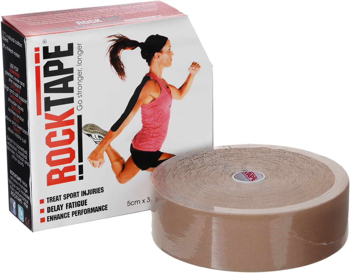 Кинезиотейп Rocktape Bulk, цвет: телесный, 5 см х 32 мAIRWHEEL M3-162.8 Кинезиотейп Rocktape Bulk, цвет: телесный, 5 см х 32 мAIRWHEEL M3-162.8Кинезиотейп Rocktape Bulk, выполненный из хлопка и нейлона, предназначен для снятия отеков и рассасывания гематом. Уменьшает мышечную усталость и способствует притоку крови для более быстрого восстановления. Изделие имеет плотную волнообразную структуру ткани. Не содержит латекса и цинка, водостойкий.