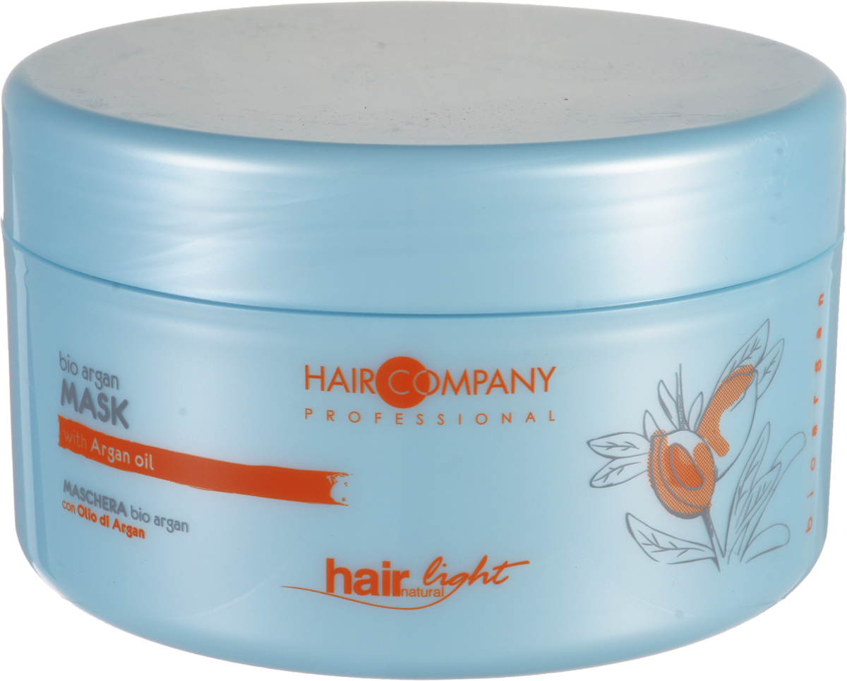 Hair Company Маска для волос с био маслом Арганы Professional Light Bio Argan Mask 500 мл