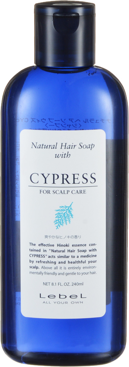 Lebel Natural Hair Шампунь с хиноки (японский кипарис) Soap Treatment Shampoo Cypress, 240 мл1408лп Lebel Natural Hair Шампунь с хиноки (японский кипарис) Soap Treatment Shampoo Cypress, 240 мл1408лпШампунь Cypress Lebel Natural Hair Soap Treatment для ухода за чувствительной, сухой кожей головы с маслом японского кипариса.Борется с сухой перхотью.Снимает воспаление, раздражение и зуд. Борется с выпадением волос. Рекомендуется мужчинам. Стимулирует обновление клеток, нормализуя их деятельность. Защищает от УФ (SPF 15).