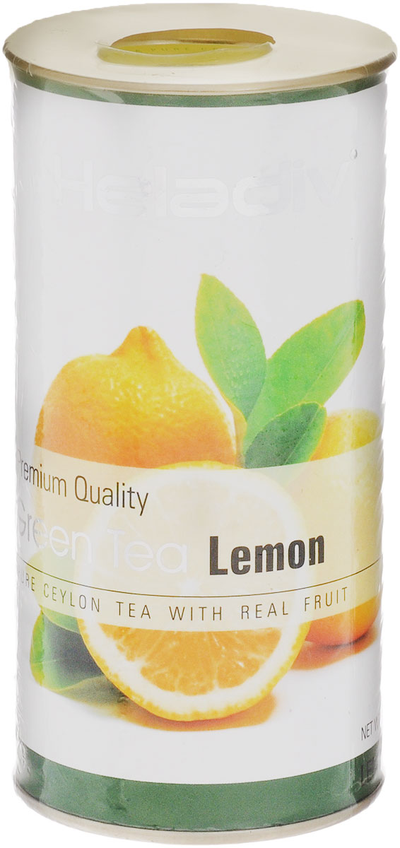 Heladiv Lemon Green чай зеленый листовой с лимоном, 100 г4791007010012 Heladiv Lemon Green чай зеленый листовой с лимоном, 100 г4791007010012Heladiv Lemon Green - это сочетание элитного зеленого цейлонского чая с насыщенным ароматом и кусочками лимона. Подарит неповторимые ощущения и заряд бодрости.