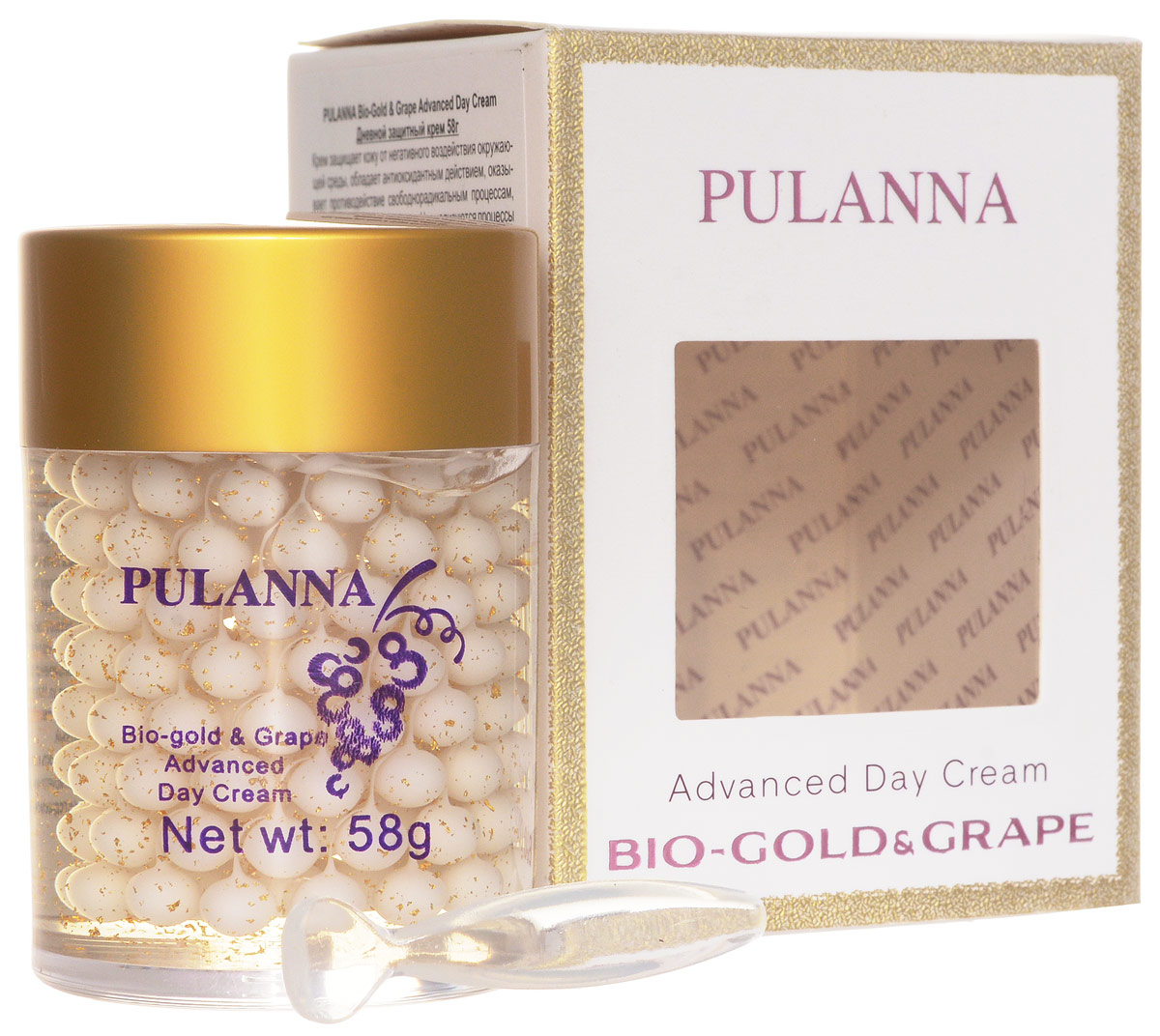 Pulanna Дневной защитный крем на основе био-золота и винограда - Bio-gold & Grape Advanced Day Cream 58 г