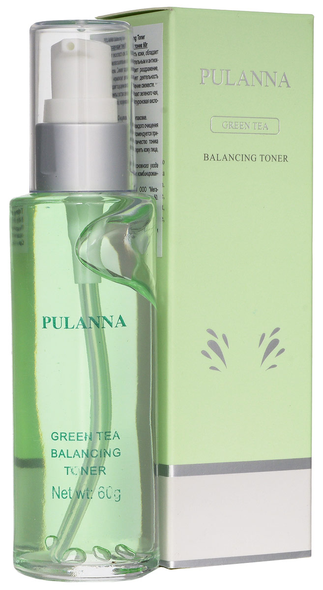 Pulanna PH-балансирующий тоник на основе зеленого чая - Balancing Toner 60 г