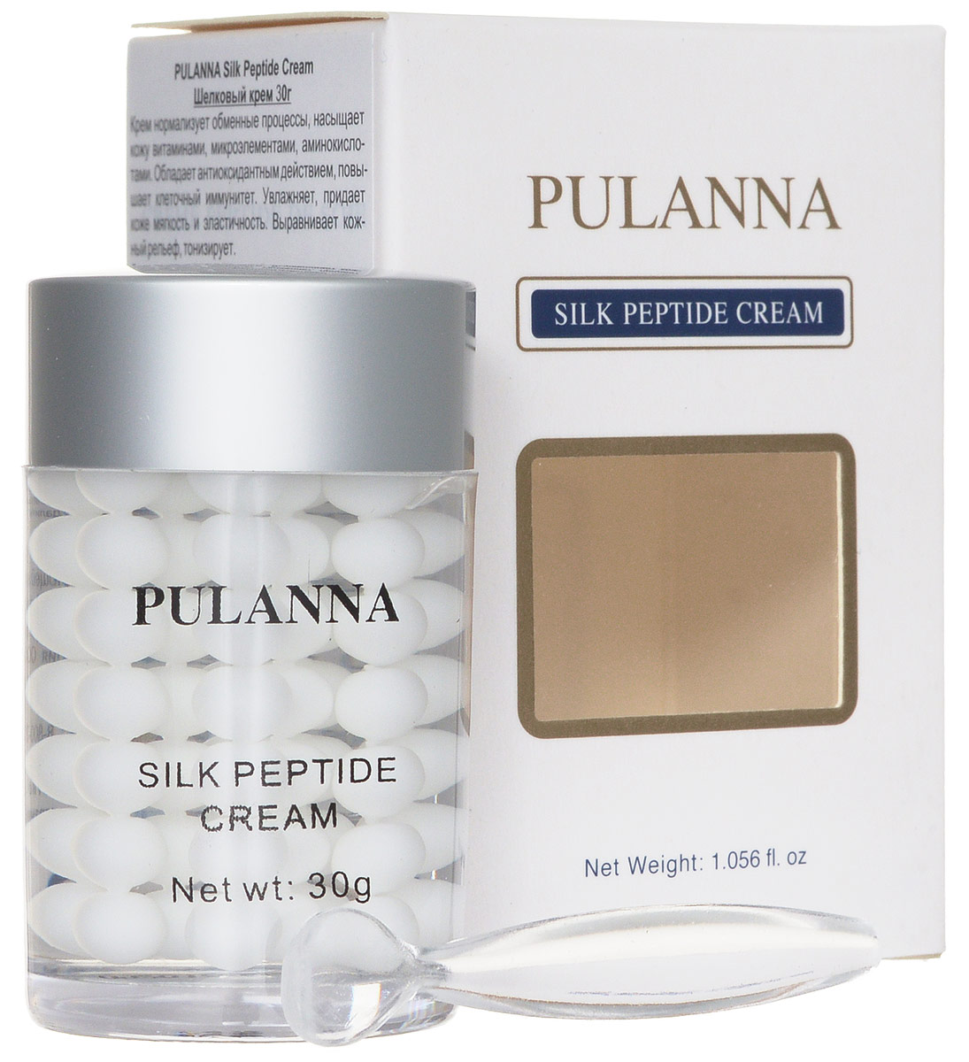 Pulanna Шелковый крем на основе пептидов шелка - Silk Peptide Cream 30 г