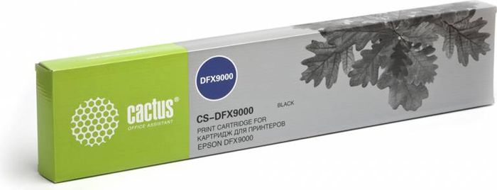 Cactus CS-DFX9000, Black картридж ленточный для Epson DFX9000CS-DFX9000 Cactus CS-DFX9000, Black картридж ленточный для Epson DFX9000CS-DFX9000Картридж ленточный Cactus CS-DFX9000 для матричных принтеров Epson DFX9000.Расходные материалы Cactus для печати максимизируют характеристики принтера. Они обеспечивают повышенную четкость изображения и надежное качество печати.