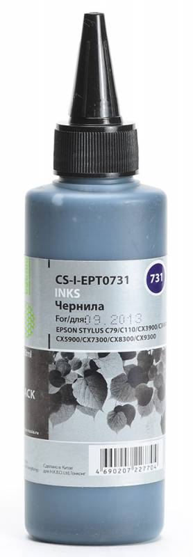Cactus CS-I-EPT0731, Black чернила для Epson Stylus С79/C110/СХ3900/CX4900/CX5900