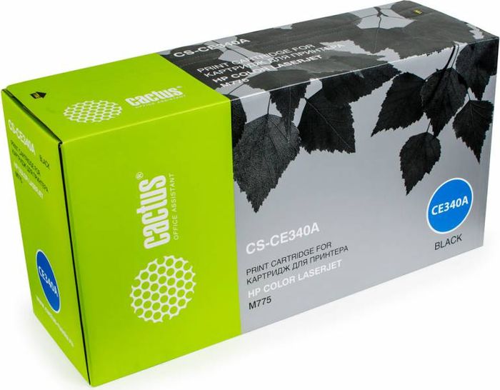 Cactus CS-CE340A, Black тонер-картридж для HP CLJ M775CS-CE340A Cactus CS-CE340A, Black тонер-картридж для HP CLJ M775CS-CE340AТонер-картридж Cactus CS-CE340A для лазерных принтеров HP CLJ M775.Расходные материалы Cactus для лазерной печати максимизируют характеристики принтера. Обеспечивают повышенную чёткость чёрного текста и плавность переходов оттенков серого цвета и полутонов, позволяют отображать мельчайшие детали изображения. Гарантируют надежное качество печати.