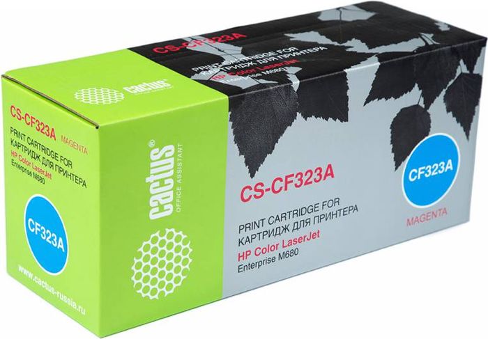 Cactus CS-CF323A, Magenta тонер-картридж для HP CLJ Ent M680CS-CF323A Cactus CS-CF323A, Magenta тонер-картридж для HP CLJ Ent M680CS-CF323AТонер-картридж Cactus CS-CF32A для лазерных принтеров HP CLJ Ent M680.Расходные материалы Cactus для лазерной печати максимизируют характеристики принтера. Обеспечивают повышенную чёткость чёрного текста и плавность переходов оттенков серого цвета и полутонов, позволяют отображать мельчайшие детали изображения. Гарантируют надежное качество печати.
