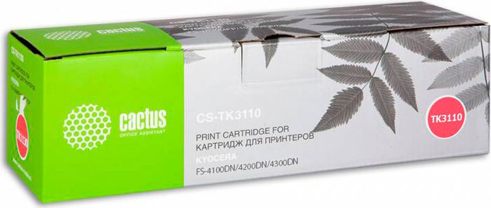 Cactus CS-TK3110, Black тонер-картридж для Kyocera Ecosys FS-4100DN/4200DN/4300DN