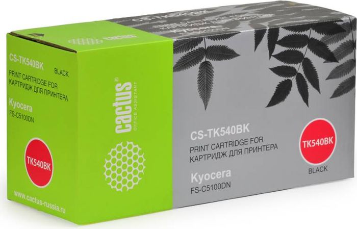 Cactus CS-TK540Bk, Black тонер-картридж для Kyocera FS-C5100DNCS-TK540BK Cactus CS-TK540Bk, Black тонер-картридж для Kyocera FS-C5100DNCS-TK540BKТонер-картридж Cactus CS-TK540Bk для лазерных принтеров Kyocera FS-C5100DN.Расходные материалы Cactus для лазерной печати максимизируют характеристики принтера. Обеспечивают повышенную чёткость чёрного текста и плавность переходов оттенков серого цвета и полутонов, позволяют отображать мельчайшие детали изображения. Гарантируют надежное качество печати.