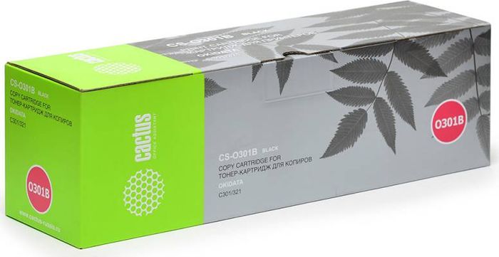 Cactus CS-O301BK, Black тонер-картридж для Oki C301/321CS-O301BK Cactus CS-O301BK, Black тонер-картридж для Oki C301/321CS-O301BKТонер-картридж Cactus CS-O301BK для лазерных принтеров Oki C301/321.Расходные материалы Cactus для лазерной печати максимизируют характеристики принтера. Обеспечивают повышенную чёткость чёрного текста и плавность переходов оттенков серого цвета и полутонов, позволяют отображать мельчайшие детали изображения. Гарантируют надежное качество печати.