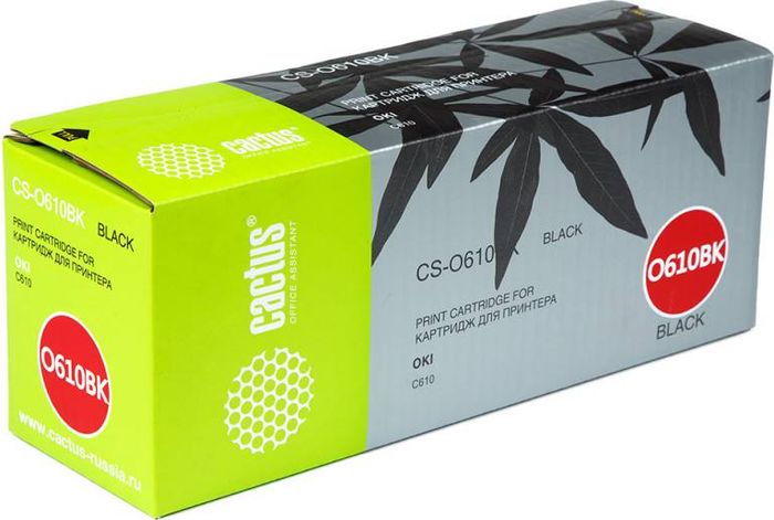 Cactus CS-O610BK, Black тонер-картридж для Oki C610CS-O610BK Cactus CS-O610BK, Black тонер-картридж для Oki C610CS-O610BKТонер-картридж Cactus CS-O610BK для лазерных принтеров Oki C610.Расходные материалы Cactus для лазерной печати максимизируют характеристики принтера. Обеспечивают повышенную чёткость чёрного текста и плавность переходов оттенков серого цвета и полутонов, позволяют отображать мельчайшие детали изображения. Гарантируют надежное качество печати.