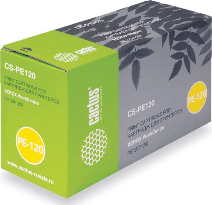 Cactus CS-PE120 013R00606, Black тонер-картридж для Xerox WorkCentre pe120/pe120iCS-PE120 Cactus CS-PE120 013R00606, Black тонер-картридж для Xerox WorkCentre pe120/pe120iCS-PE120Тонер-картридж Cactus CS-PE120 013R00606 для лазерных принтеров Xerox WorkCentre pe120/pe120i .Расходные материалы Cactus для лазерной печати максимизируют характеристики принтера. Обеспечивают повышенную чёткость чёрного текста и плавность переходов оттенков серого цвета и полутонов, позволяют отображать мельчайшие детали изображения. Гарантируют надежное качество печати.