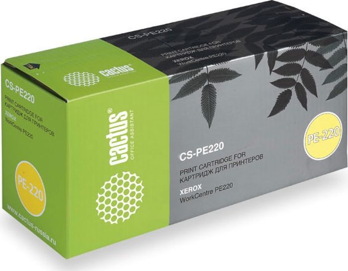 Cactus CS-PE220 013R00621, Black тонер-картридж для Xerox WorkCentre PE220CS-PE220 Cactus CS-PE220 013R00621, Black тонер-картридж для Xerox WorkCentre PE220CS-PE220Тонер-картридж Cactus CS-PE220 013R00621 для лазерных принтеров Xerox WorkCentre PE220.Расходные материалы Cactus для лазерной печати максимизируют характеристики принтера. Обеспечивают повышенную чёткость чёрного текста и плавность переходов оттенков серого цвета и полутонов, позволяют отображать мельчайшие детали изображения. Гарантируют надежное качество печати.