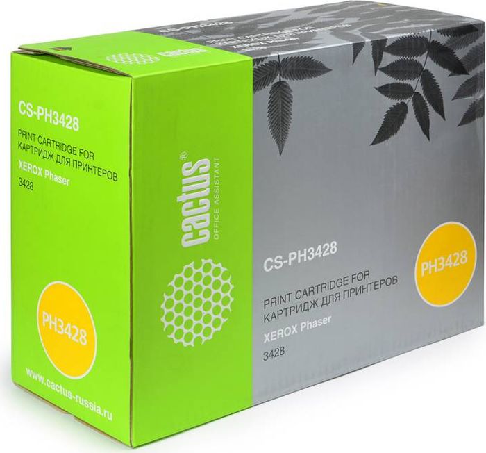 Cactus CS-PH3428X 106R01246, Black тонер-картридж для Xerox Phaser 3428CS-PH3428X Cactus CS-PH3428X 106R01246, Black тонер-картридж для Xerox Phaser 3428CS-PH3428XТонер-картридж Cactus CS-PH3428X 106R01246 для лазерных принтеров Xerox Phaser 3428.Расходные материалы Cactus для лазерной печати максимизируют характеристики принтера. Обеспечивают повышенную чёткость чёрного текста и плавность переходов оттенков серого цвета и полутонов, позволяют отображать мельчайшие детали изображения. Гарантируют надежное качество печати.