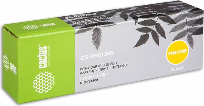 Cactus CS-PH6130B 106R01285, Black тонер-картридж для Xerox Phaser 6130/6130nCS-PH6130B Cactus CS-PH6130B 106R01285, Black тонер-картридж для Xerox Phaser 6130/6130nCS-PH6130BТонер-картридж Cactus CS-PH6130B 106R01285 для лазерных принтеров Xerox Phaser 6130/6130n.Расходные материалы Cactus для лазерной печати максимизируют характеристики принтера. Обеспечивают повышенную чёткость чёрного текста и плавность переходов оттенков серого цвета и полутонов, позволяют отображать мельчайшие детали изображения. Гарантируют надежное качество печати.