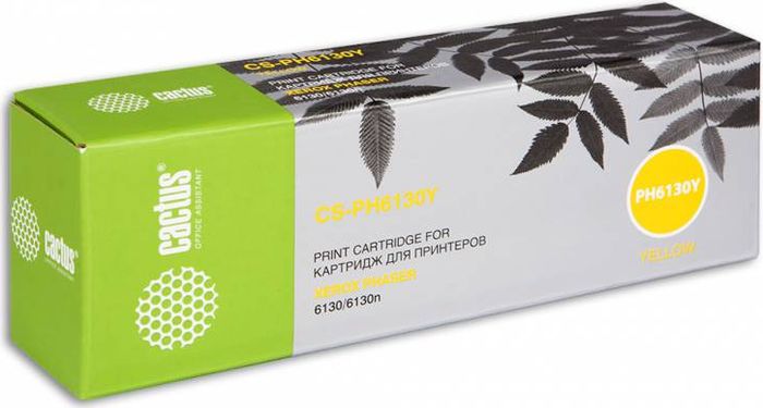Cactus CS-PH6130Y 106R01284, Yellow тонер-картридж для Xerox Phaser 6130/6130nCS-PH6130Y Cactus CS-PH6130Y 106R01284, Yellow тонер-картридж для Xerox Phaser 6130/6130nCS-PH6130YТонер-картридж Cactus CS-PH6130Y 106R01284 для лазерных принтеров Xerox Phaser 6130/6130n.Расходные материалы Cactus для лазерной печати максимизируют характеристики принтера. Обеспечивают повышенную чёткость чёрного текста и плавность переходов оттенков серого цвета и полутонов, позволяют отображать мельчайшие детали изображения. Гарантируют надежное качество печати.