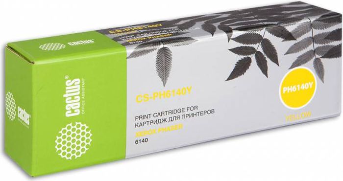 Cactus CS-PH6140Y 106R01483, Yellow тонер-картридж для Xerox Phaser 6140CS-PH6140Y Cactus CS-PH6140Y 106R01483, Yellow тонер-картридж для Xerox Phaser 6140CS-PH6140YТонер-картридж Cactus CS-PH6140Y 106R01483 для лазерных принтеров Xerox Phaser 6140.Расходные материалы Cactus для лазерной печати максимизируют характеристики принтера. Обеспечивают повышенную чёткость чёрного текста и плавность переходов оттенков серого цвета и полутонов, позволяют отображать мельчайшие детали изображения. Гарантируют надежное качество печати.