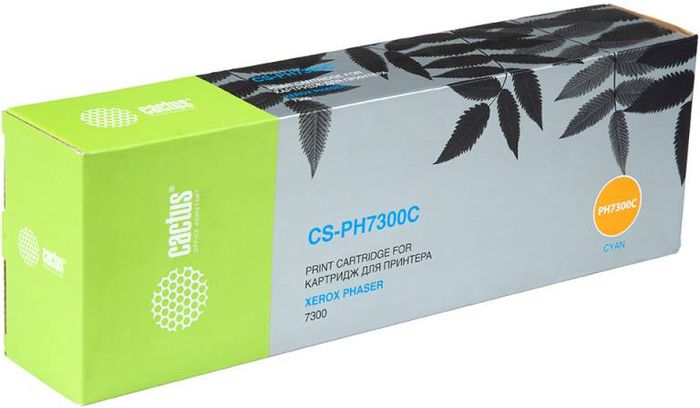 Cactus CS-PH7300C 16197700, Cyan тонер-картридж для Xerox Phaser 7300CS-PH7300C Cactus CS-PH7300C 16197700, Cyan тонер-картридж для Xerox Phaser 7300CS-PH7300CТонер-картридж Cactus CS-PH7300C 16197700 для лазерных принтеров Xerox Phaser 7300.Расходные материалы Cactus для лазерной печати максимизируют характеристики принтера. Обеспечивают повышенную чёткость чёрного текста и плавность переходов оттенков серого цвета и полутонов, позволяют отображать мельчайшие детали изображения. Гарантируют надежное качество печати.
