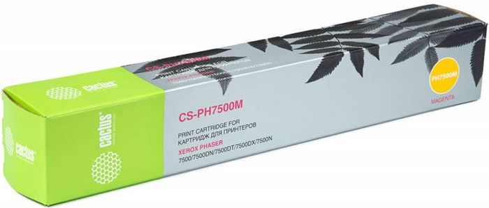 Cactus CS-PH7500M 106R01444, Magenta тонер-картридж для Xerox Phaser 7500CS-PH7500M Cactus CS-PH7500M 106R01444, Magenta тонер-картридж для Xerox Phaser 7500CS-PH7500MТонер-картридж Cactus CS-PH7500M 106R01444 для лазерных принтеров Xerox Phaser 7500.Расходные материалы Cactus для лазерной печати максимизируют характеристики принтера. Обеспечивают повышенную чёткость чёрного текста и плавность переходов оттенков серого цвета и полутонов, позволяют отображать мельчайшие детали изображения. Гарантируют надежное качество печати.