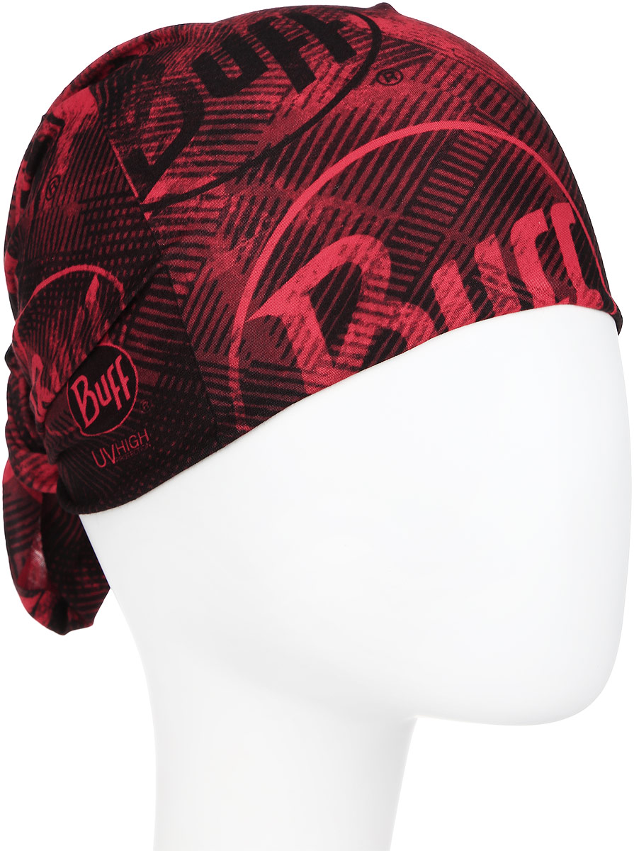 Бандана Buff High Uv Protection Crash, цвет:черный, красный. 111433.409.10.00. Размер универсальный111433.409.10.00 Бандана Buff High Uv Protection Crash, цвет:черный, красный. 111433.409.10.00. Размер универсальный111433.409.10.00Многофункциональная бандана Buff High UV Protection Crash Fiery выполнена из мягкого материала. Благодаря материалу Coolmax, влага моментально отводится наружу и высыхает, также обеспечивается 95% защита от ультрафиолетовых лучей. Специальная четырехканальная структура материала Coolmax Extreme формирует систему, которая выводит влагу наружу от кожи к внешнему слою ткани, где испаряется и высыхает быстрее, нежели на любом другом материале. Благодаря своевременному отводу влаги поддерживается нормальная температура тела, и снижается риск перегрева. Ткань обработана ионами серебра, обеспечивающими длительный антибактериальный эффект и предотвращающими появление запаха. Материал не теряет цвет и эластичность, не требует глажки. br> Бесшовная бандана-труба оформлена яркими надписями. Модель можно носить на шее и на голове, как шейный платок, маску, бандану, шапку и подшлемник. Изделие очень эластично и принимает практически любую форму. Свойства материала позволяют использовать бандану в любое время года, при занятиях любым видом спорта, активного отдыха, туризма или рыбалки.
