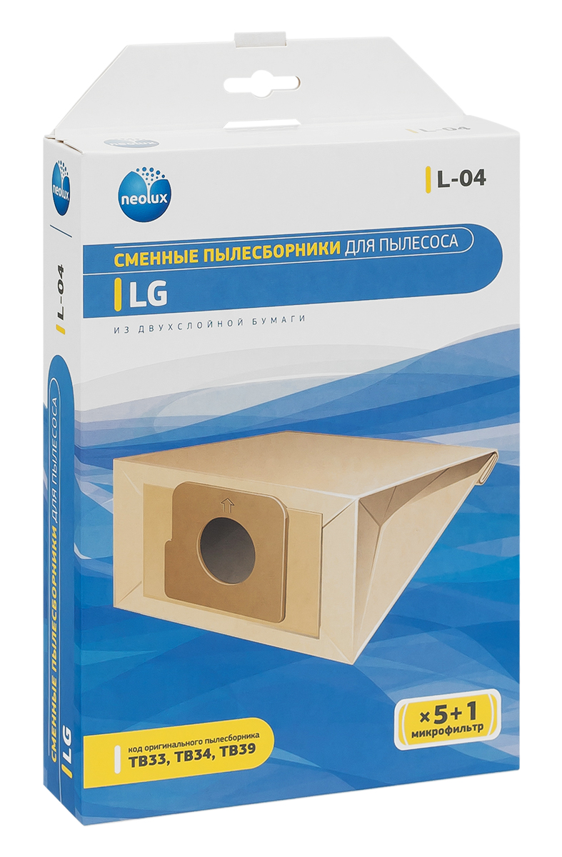 Neolux L-04 бумажный пылесборник (5 шт) + микрофильтр